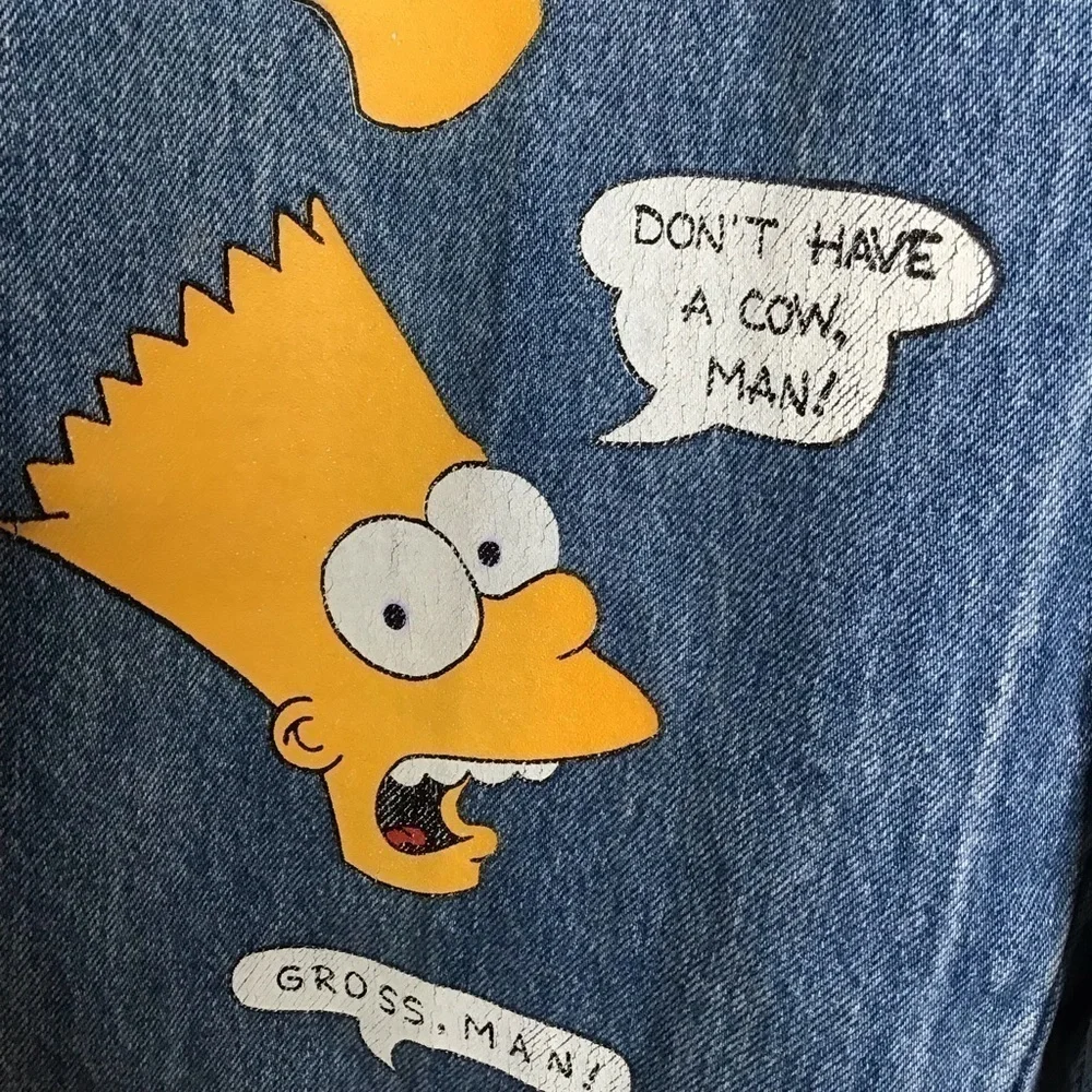Vintage 90’s StickShift Bart Simpson High Rise Jeans. - Picture 6 of 16